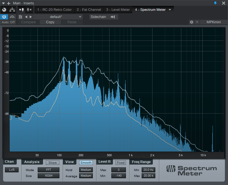 Dry Piano – Spectrum Spectrum Analysis of Jazz Piano Chords with minimal effects