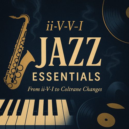 Jazz Essentials music cover with saxophone and piano.
