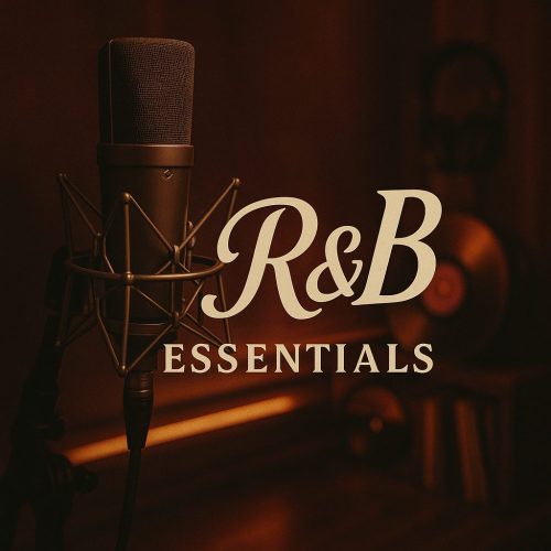 R&B Essentials microphone and vinyl background