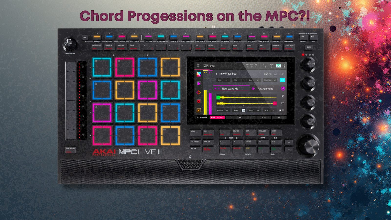 MPC device for creating chord progressions.
