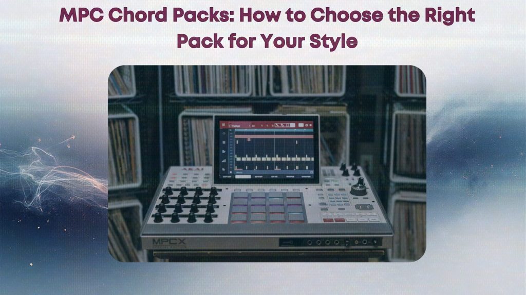 MPC machine with display in music studio.