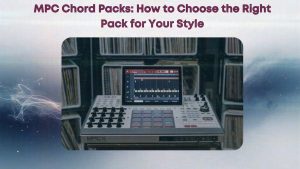 MPC machine with display in music studio.