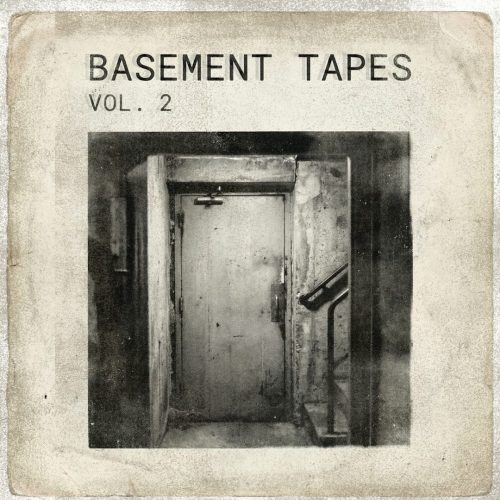 Old basement door on vintage album cover.