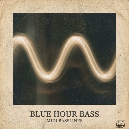 Vintage wave art, Blue Hour Bass MIDI cover.